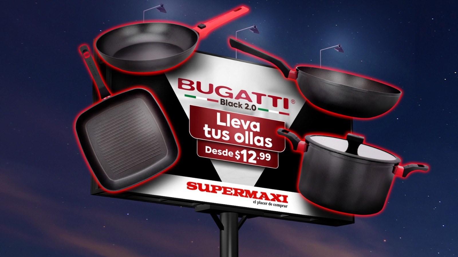 Black, the New Way to Cook · Supermaxi (1/2)