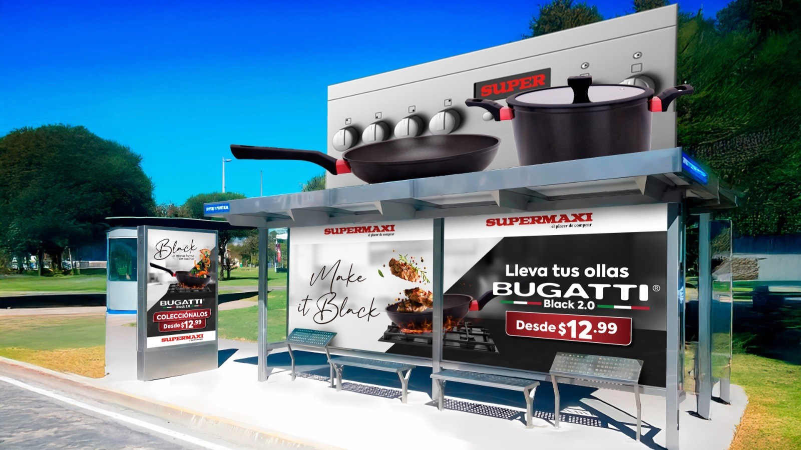 Black, the New Way to Cook · Supermaxi